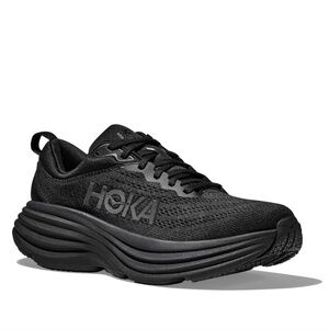Womens Hoka Bondi 8 Black Sneakers